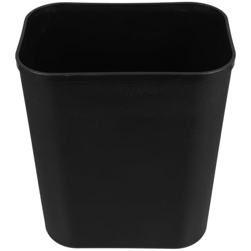 Artibetter Cubo de Basura Cuadrado sin Tapa 14l Color Negro, Bote de Basura Práctico de Plástico para Dormitorio, Cocina y Hotel, Diseño Sencillo y Compacto para Uso Doméstico