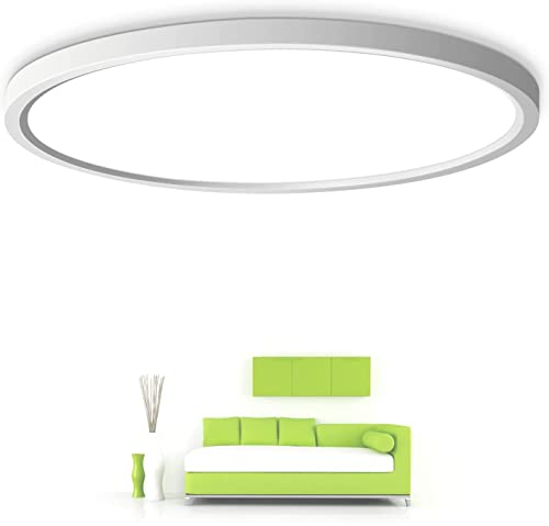 inShareplus15.7inch LED Flush Mount Ceiling Light Fixture, 32W Daylight White 5000K Super Bright, Thin Flat Modern Ceiling Lights Fixture, Super Bright Ceiling Lamp for Bedroom, Living Room, Office