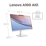 Lenovo 24" FHD All-in-One Desktop Computer for Home & Office, Intel Processor, 16GB RAM, 128GB PCIe SSD, Business AIO, Vent-Hear, HDMI, Bluetooth 5.2, Wireless Keyboard & Mouse, Win 11 - Image 4
