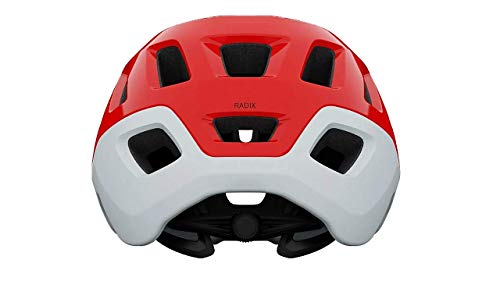 Capacete Ciclismo Bike Giro Radix Original Viseira Sem Mips Vermelho Branco