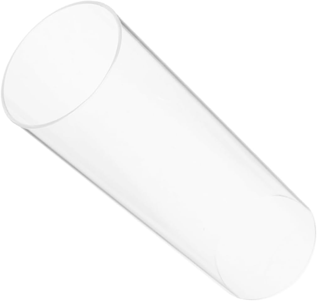 MAGICLULU Cylindrical Glass Candle Holder Windproof Shade Decorative Lampshade Glass Cover for Candles for Decor Events