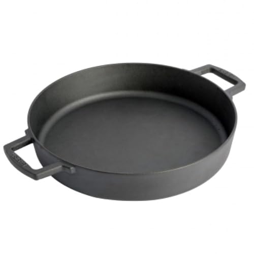 Orixforce 13-Inch Cast Iron Skillet – Pre-Seasoned Everyday Frying Pan with Dual Handles, Oven Safe to 500°F, Heavy-Duty Cast Iron Cookware for Stove or Grill