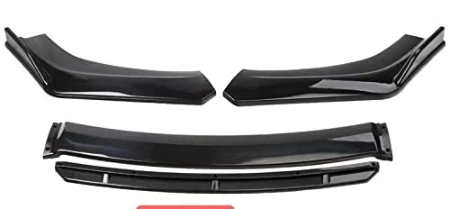 AUTO MT 4pcs Black Car Front Bumper Splitter 4 Pieces - Image 5