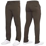 989Zé ENZO Mens Stretch Chino Slim Fit Leg Jeans Trousers Pants by Raw Denim (UK, Waist & Inseam, 34, 32, Brown)