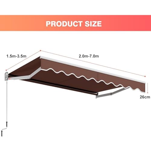 Toldo para patio exterior granate de 13x11 pies impermeable 3