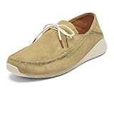 OLUKAI Ka'a Driver Men's Loafers, Italian Suede Shoes, Premium Material & Contemporary Look, Comfortable Fit & All-Day Support, Golden Sand/Golden Sand, 13