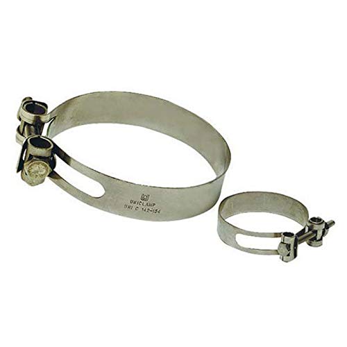 Collier de serrage heavy duty 142-154 mm Osculati AISI 316 inox pour tuyau armé