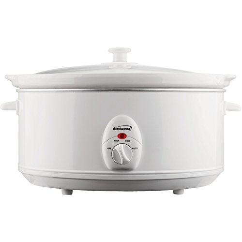 Brentwood Appliances SC-145W 6.5-Quart Slow Cooker, White