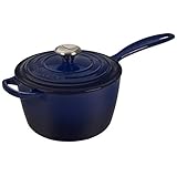 Le Creuset of America LS2518-1878SS Signature Saucepan, 2.25 qt, Indigo