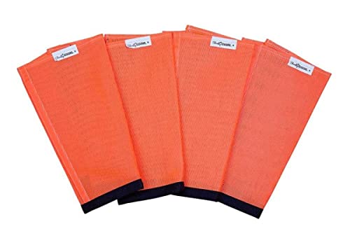 Shoofly Horse Leggins, Patented Loose Fitting Boots, Reduce Stomping, Stress & Fatigue, Breathable Plastic Mesh (Orange/Small) #TOP6