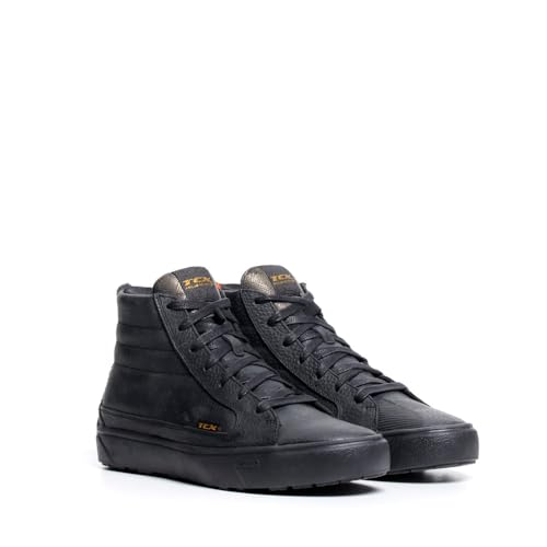 TCX - STREET 3 LADY WP Waterproof Motorcycle Shoes, Non-Slip Sole, D30 Inserts and Zplate Technology, Black/Gold, 42