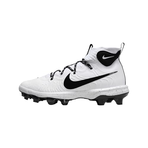Nike Alpha Huarache NXT MCS Men's Baseball Cleats (DJ6519-107, White/Black) Size 9.5