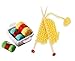 Cutemini Dollhouse Miniature Woolen Yarn Knitting Set 1:12 Scale Accessories Thread Basket Simulation Decoration Favors Supplies (B)