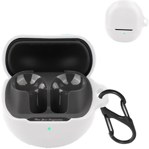 For SOUNDPEATS(サウンドピーツ) Air5 Lite / Air5 ケース カバー【HNWEIWEI】 シリコン収納ケース 便利 カラビナ付 旅行 軽量 保護カバー キズ防止 防塵 防震 軽量小型 装着充電可能 保護ケース 收納 ケース SO