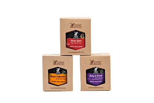 Fuego Mexika® - Essential Bundle: Manjar Emperador + Nectar Igneo + Nutty & Picante Premium Gourmet Salsas #TOP1