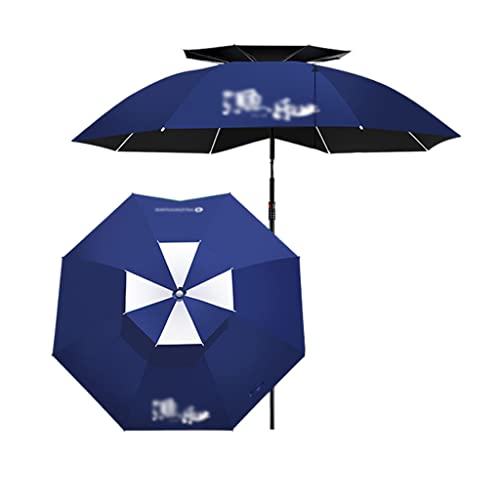 WANGF Sombrilla de 60kg con Rodamiento Sombrilla de Pesca Impermeable Sombrilla de Patio de 16 Costillas Sombrilla de Mercado Ajustable en Altura Cover