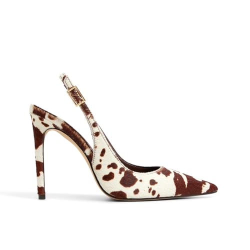 Women's Slingback Heels Closed Pointed Toe Stiletto High Heels Buckle Slip on Dressy Sexy Pump Shoes for Wedding Party Casual