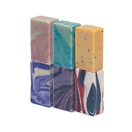 Hidden Gem Soaps All Natural Handcrafted Bar Soaps, 6 Pack, Cold Process, Made In Usa, Palm Oil Free, Vegan #TOP1