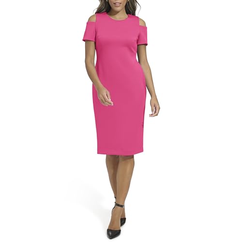 Robe Calvin Klein chic noire coupe ajustée stretch robe longue de cocktail