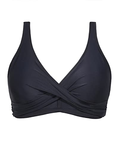 Aqua Eve Women Full Coverage Bikini Top No Bottom Push up Swimsuits Top Sport Bra Bathing Suits Tops