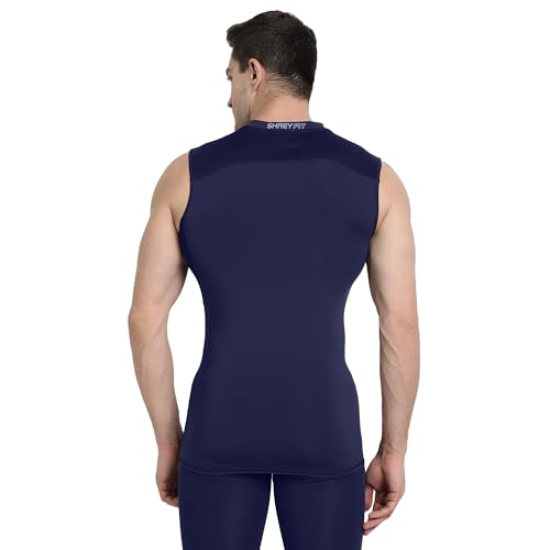 Image of SHREY Intense Compression Sleeveless Top Sports Athletic Gym Wear for Men's