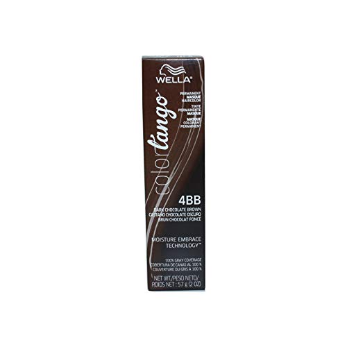 Wella Color Tango Permanent Masque Hair Color Dark Chocolate Brown 4BB