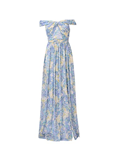 Image of Adrianna Papell Women's Printed Off Shoulder Gown
