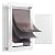 VEVOR 3-Flap Pet Door for Wall, Metal Frame with Lock, Energy-Efficient Insulated Pet Door, Easy to Install in Interior or Exterior Walls, Dog Door for Medium Dogs (White-Medium)