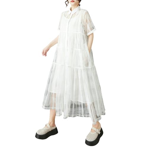 Robe chemise amincissante en organza retrouvez une silhouette élancée en deux pièces