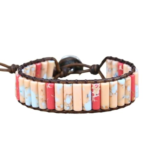 ZOSOJONA 7 Chakra Bracelet Bohemian Handmade Leather Wrap Healing Protection Natural Stone Yoga Beaded Bracelets Boho Friendship Jewelry