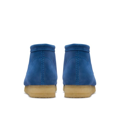 Clarks Clarks - Mens Wallabee Boot Low Boot, Color Blue Suede, Size: 7 M US