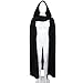 L'VOW Medieval Black Cloak with Hood Renaissance Hooded Cape - Women Men Halloween Assassin Creed Ninjia Cosplay Costume