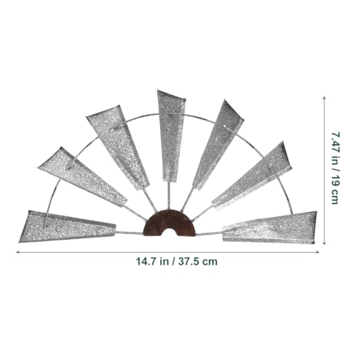 Petit moulin à vent pour décorer un mur de salon vide en fer - 7