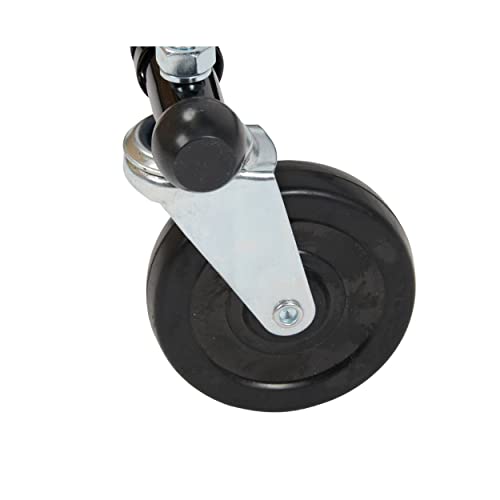 Sswbasics Rolling Collapsible Salesman Rack - Ez Fold Construction (48" W X 24" D X 56-66" H) - 250 Pound Weight Capacity - Perfect For Retail, Thrift, School, Or Home Use #TOP4