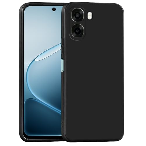 Image of Back Cover for Oppo A6x 5G / A6x 4G / K14x 5G | Full Camera Protection | Premium Liquid Silicon Case | Flexible Bumper Case for Oppo A6x 5G / A6x 4G / K14x 5G (Black)
