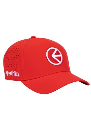Chapeau de papa athlétique Ethika rouge, casquette de sport classique et réglable