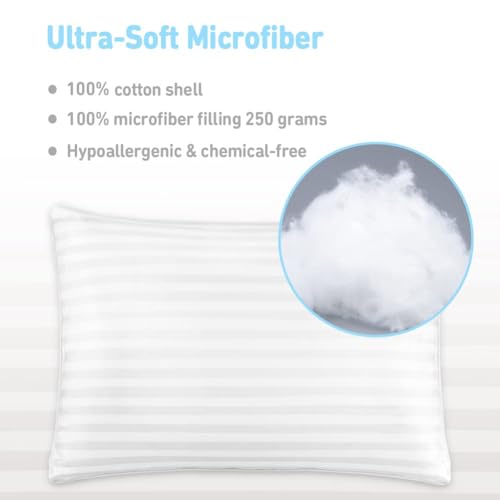 Toddler Pillow,13 x 18 Kid Pillows for Sleeping,Machine Washable Kids Pillow, Perfect for Travel,Toddlers Cot(Not Included Pillowcase)