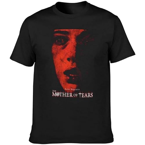 ZHAIMAORIJI Men's Mother of Tears Horror Movie Dario Argento T Shirt Black L