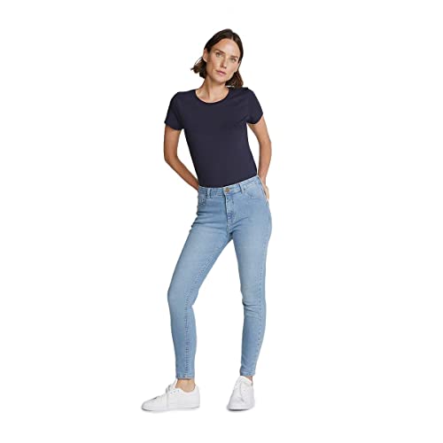 Calças Hering Jeans Cintura Média Skinny feminino, Azul 4 44