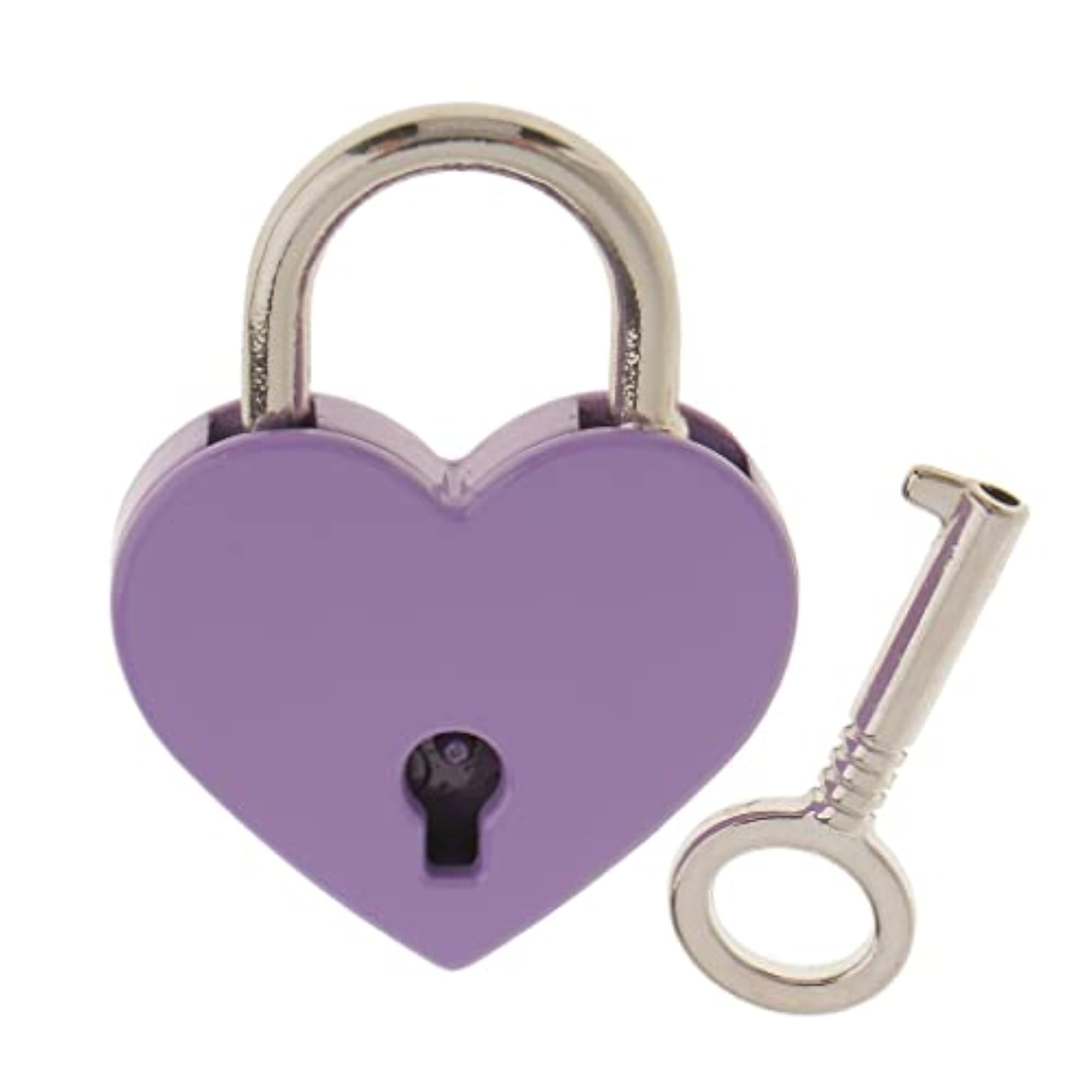 Mini Heart Shaped Padlock with Key for Travel