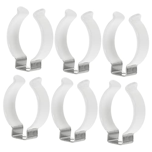 HYTROVE 6Piezas Soporte de Montaje Fluorescentes LED de Clips u Instalación y Uso Compatible con Diversas Lámparas Industriales y Electrodomésticos Color