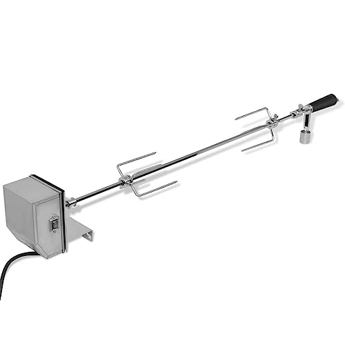 Genérico Espetón para asados/Barbacoa con Motor Profesional Acero 900 mm,Casa y jardín,Cocina y Comedor,Electrodomésticos de Cocina,Asadores y hornos para asar-42244