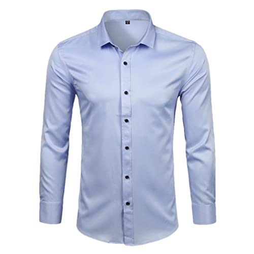 Chemises habillées décontractées coupe ajustée homme grande taille 6XL
