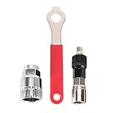 Die Kurbel Extractor dient zum quadratischen Typ Kurbelarme entfernen, alles was Sie brauchen ist ein 5/8 oder 16 mm Schraubenschlüssel oder nur einen verstellbaren Schraubenschlüssel. Geeignet für Standard-Square Taper.