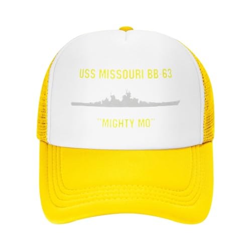 USS Missouri Bb-63 Trucker Hat Snapback Mesh Baseball Cap Unisex2