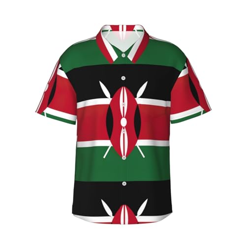 Chemise hawaïenne Kenya pour homme idéale pour un look de plage décontracté