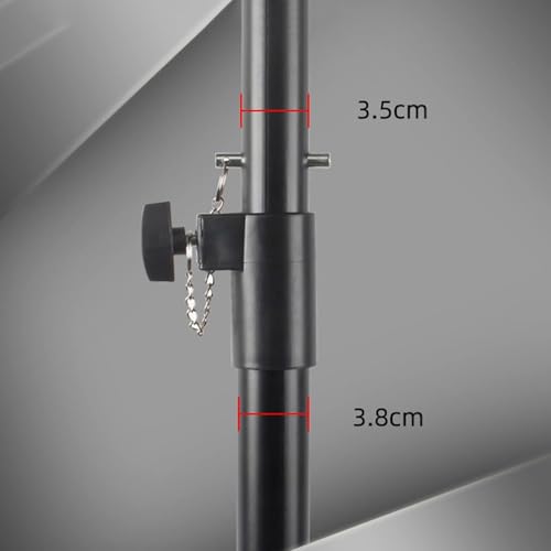 GLDYTVF TV Stand Adjustable Monitor Stand Rotating TV Floor Stand With Stand, Suitable For 12-34 Inch TVs And Monitors - Image 3