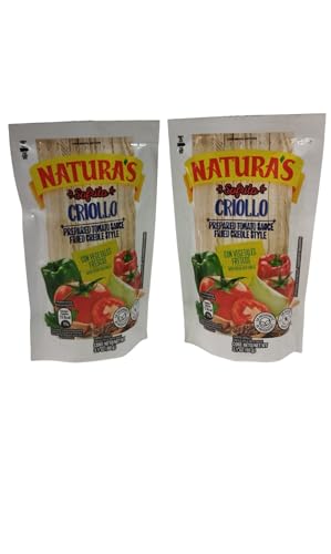 SOFRITO CRIOLLO - NATURAS - PASTA DE TOMATE PREPARADA - CON VEGETALES FRESCOS - 90 G (PACK DE 2)