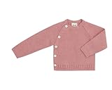 Puri Organic Baby Kimono Schlüttli Ajour Bio Baumwolle Seide, GOTS Zertifiziert (DE/NL/SE/PL, Numerisch, 74, 80, Ash Rose)