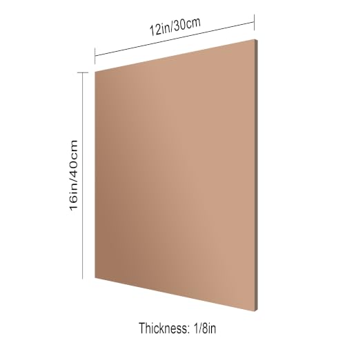 Image of 12x16 Inches Bronze Mirror Acrylic Sheet - 2 Pcs Reflective Acrylic Panel for DIY Crafts, Home Decor & More (30x40 cm)